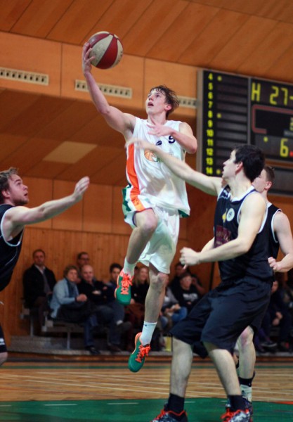 ABL 2013/14 2. Bundesliga Grunddurchgang 20. Runde  BasketFlames vs Wörthersee Piraten, Roman Jagsch (9)
